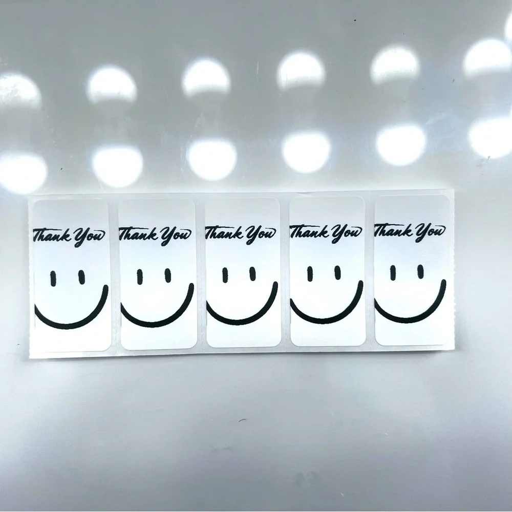Happy Smile Face Stickers 2 inch Happy Face sticker | thank you sticker 2